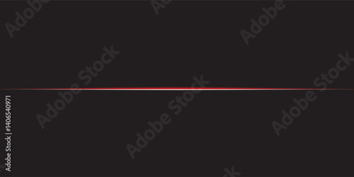 Modern glowing gold line, horizontal light rays, flash abstract simple art modern