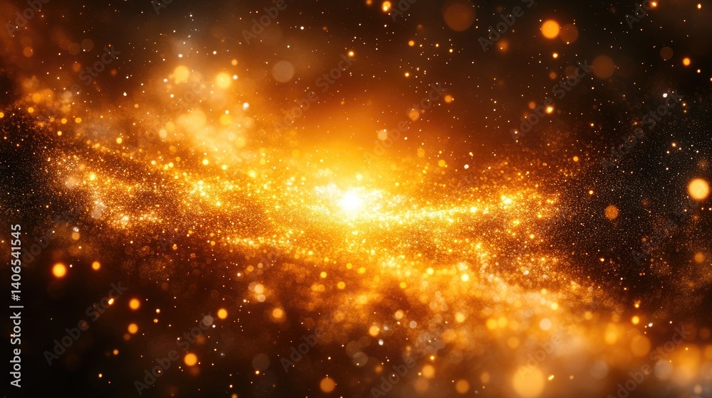 Fototapeta premium Fiery cosmic nebula