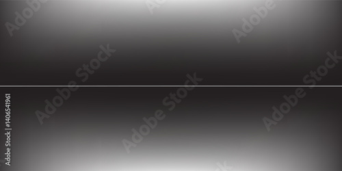 Modern glowing gold line, horizontal light rays, flash abstract
