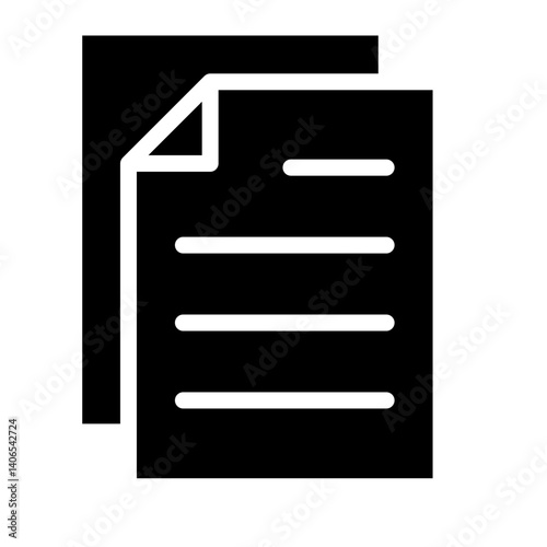 Document Glyph Icon
