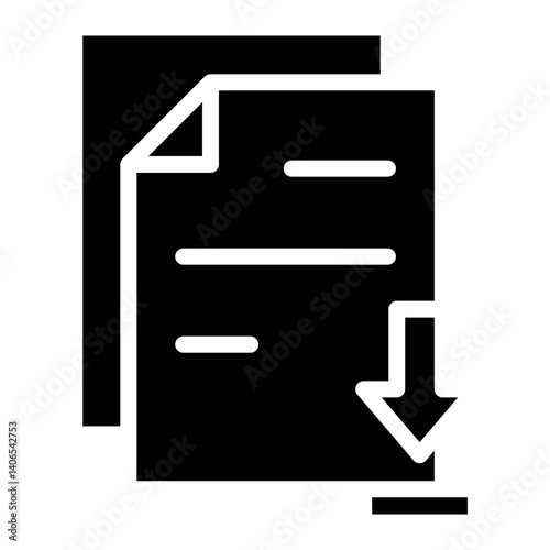 Download Document Glyph Icon