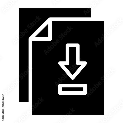 Download Document Glyph Icon