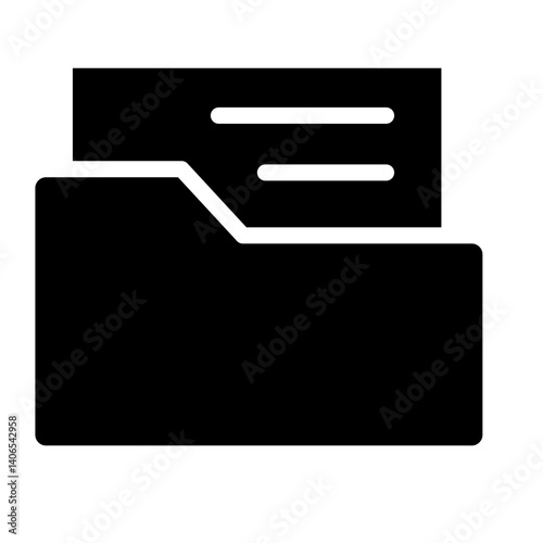 Folder Glyph Icon