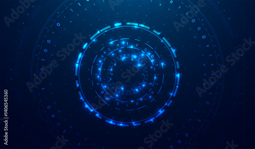 Abstract big data visualization. Big data code representation. Graphic concept for your design