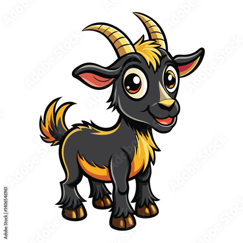Cute cartoon goat (1)