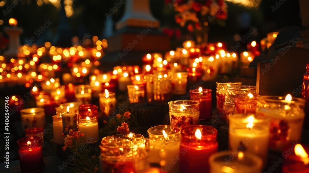 Candlelit Remembrance: A Symphony of Light and Memory in Flickering Embers Candlelit Remembrance: A Symphony of Light and Memory in Flickering Embers