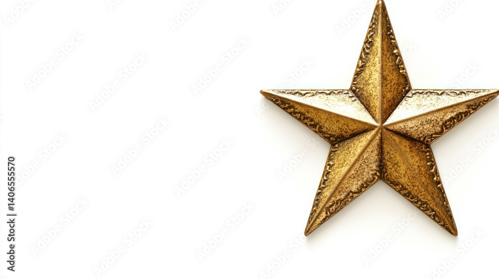 Fototapeta premium Gold star ornament (3)