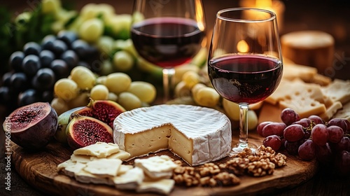 Wallpaper Mural Gourmet cheese and wine platter (1) Torontodigital.ca