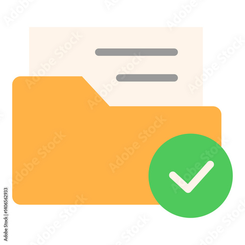 Finished Folder Flat Icon