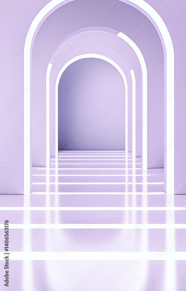 Fototapeta premium vector illustration of an empty corridor
