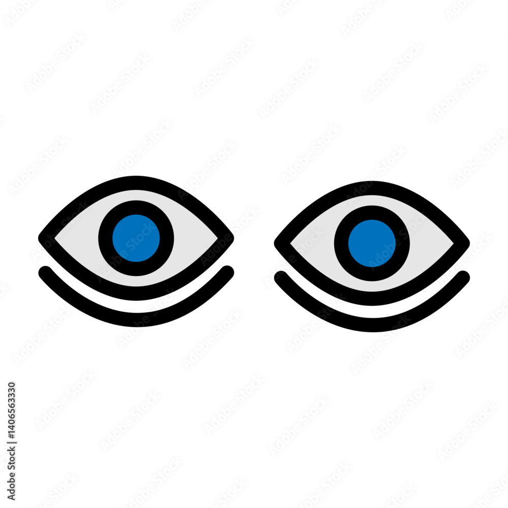 Dark Circle Under Eyes Vector Filled Icon Design Dark Circle Under Eyes Vector Filled Icon Design