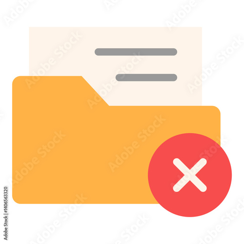 Remove Folder Flat Icon