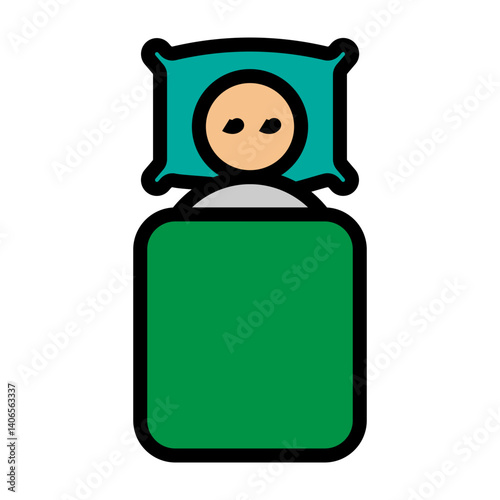 Blankets Vector Filled Icon Design