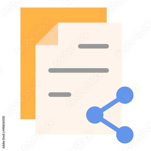 Share Document Flat Icon