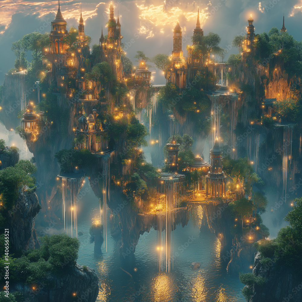 Fototapeta premium fantasy_landscape_001