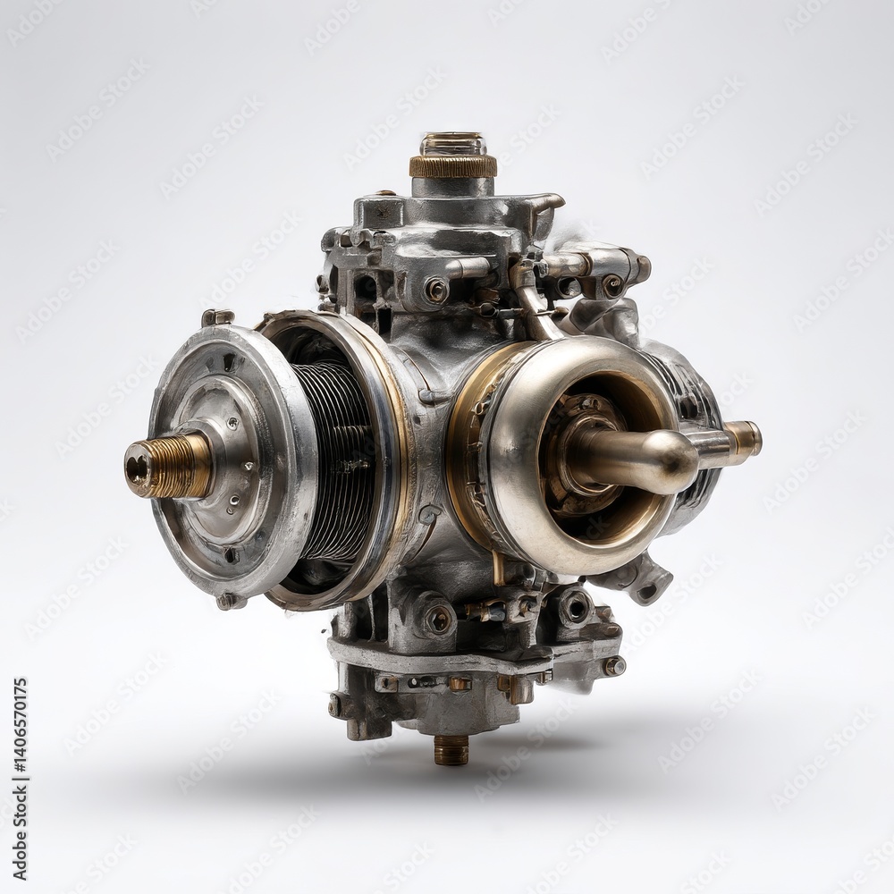 Bearing isolated on white background, mechanical engine component. Bearing isolated on white background, mechanical engine component.