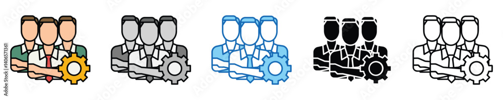 Collaboration Icons Set – Editable Vector Icons in Multiple Styles Collaboration Icons Set – Editable Vector Icons in Multiple Styles