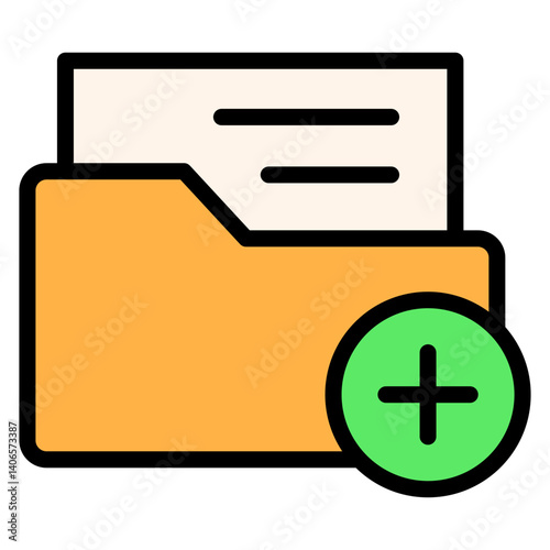 Create Folder Filled Icon