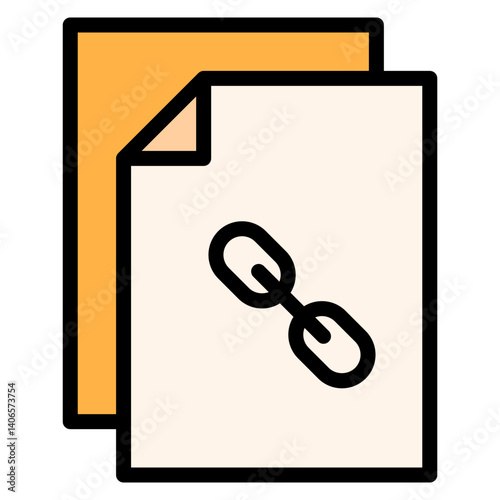 Link Document Filled Icon