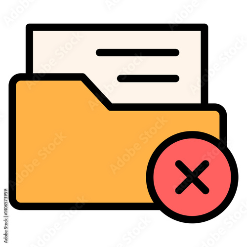 Remove Folder Filled Icon