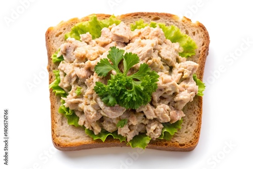 Delicious Tuna Salad Sandwich on Whole Wheat Bread