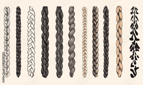 Braided Rope Patterns: Knitted Seamless Frame Elements for Minimalist Design