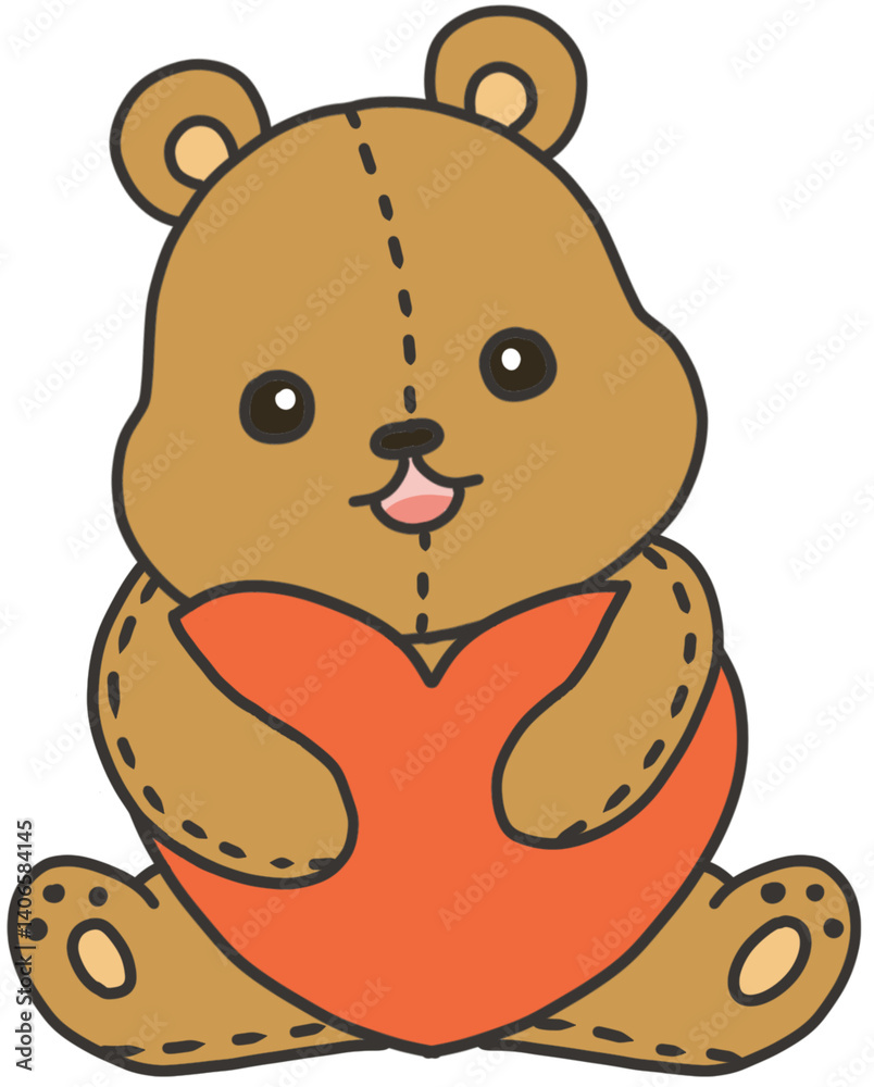 Obraz premium 하트곰