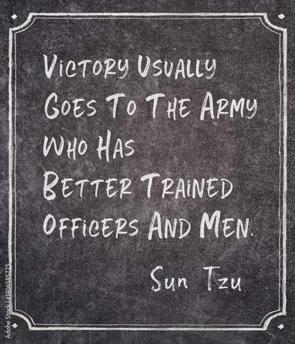 Obraz na płótnie better trained Sun Tzu quote w salonie
