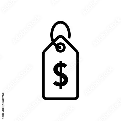 price tag line icon
