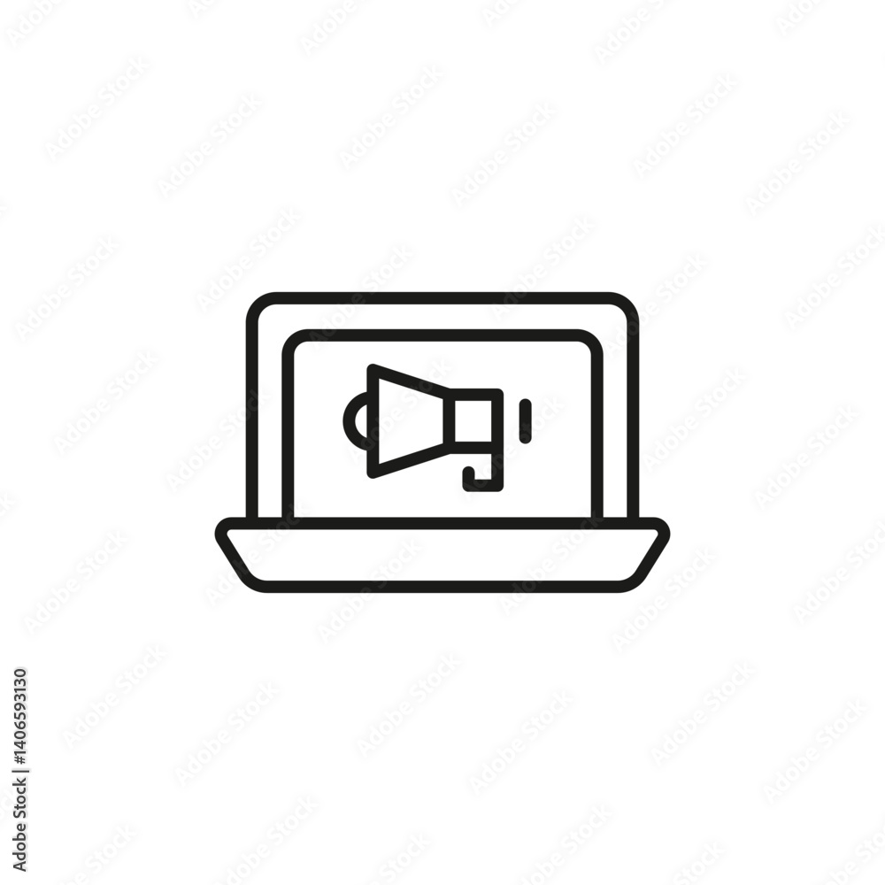 Email marketing icon. Simple email marketing icon for social media, app, and web design. Vector illustration