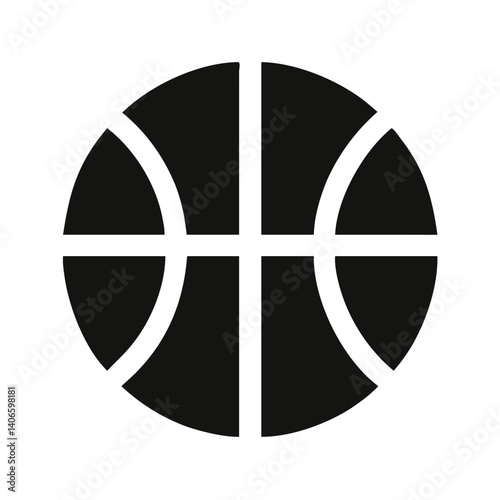 basketball black vector icon illustration