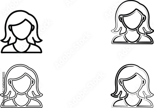 Simple geometric figures, minimalist human shapes, male and female symbols, bathroom sign icons, black and white line drawings, gender representation, stylized pictograms, abstract human forms, circul