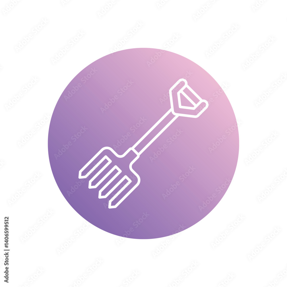 Pitchfork icon vector stock illustration Pitchfork icon vector stock illustration
