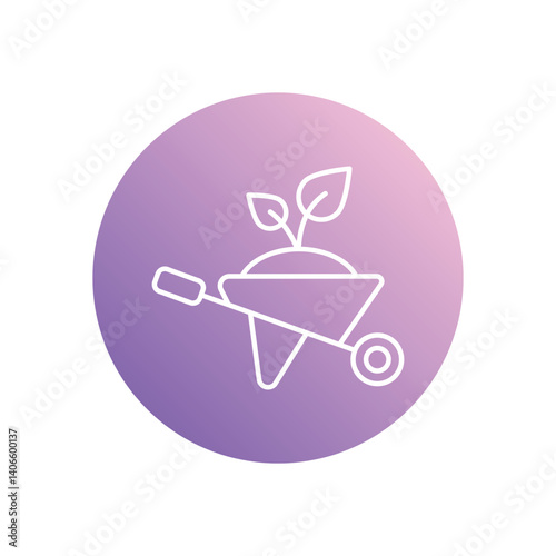 Mulch icon vector stock illustration