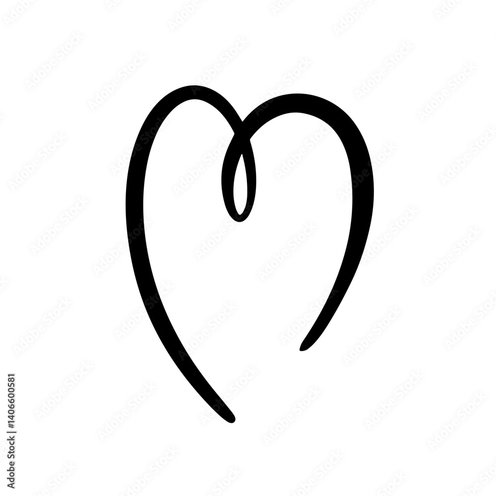 Stylized Heart Illustration Featuring a Unique Twist Design, Perfect for Various Occasions Stylized Heart Illustration Featuring a Unique Twist Design, Perfect for Various Occasions