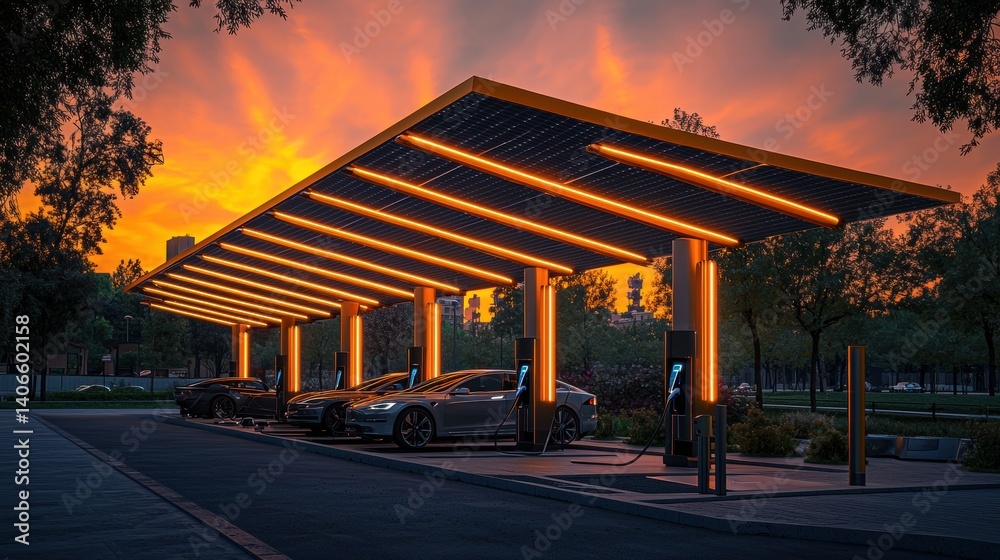 Obraz premium Expansive parking lot with abundant space for vehicles under clear blue sky in daylight