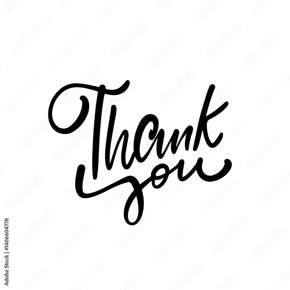 An Elegant Thank You Typography Design Perfect for Various Special Occasions and Celebrations An Elegant Thank You Typography Design Perfect for Various Special Occasions and Celebrations