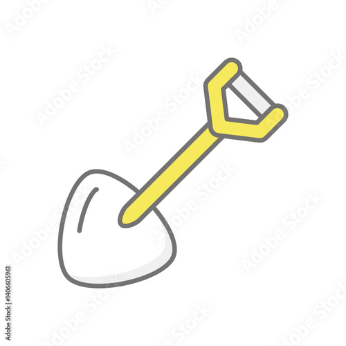Shovel icon vector stock illustration