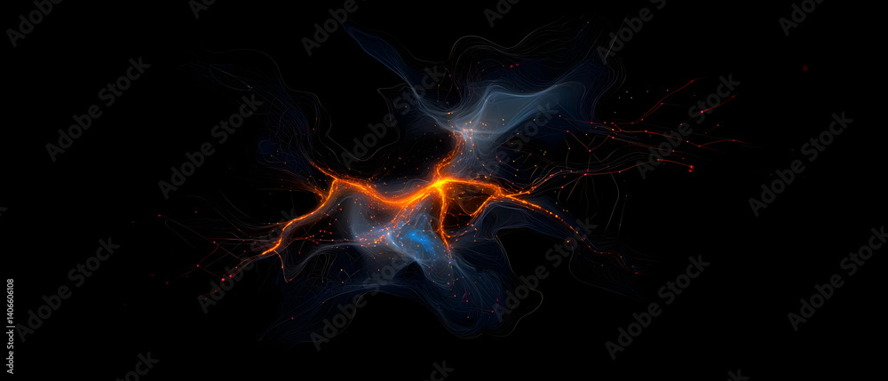 Fototapeta premium Abstract energy flow