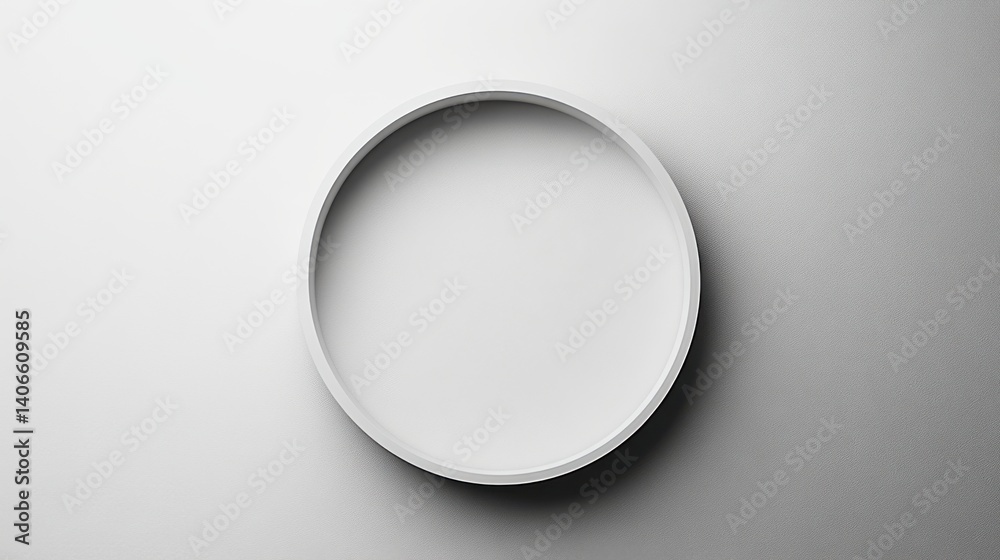 A simple, circular white object on a smooth surface, showcasing minimalist design and subtle elegance. A simple, circular white object on a smooth surface, showcasing minimalist design and subtle elegance.