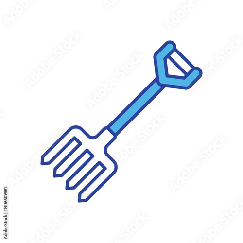 Pitchfork icon vector stock illustration
