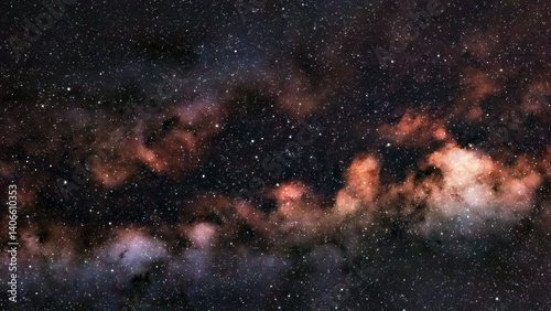 Obraz na płótnie Milky way stars and constellations with a galaxy background. w salonie