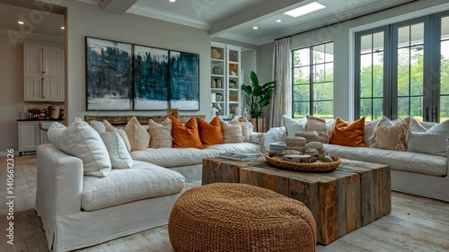 Modern Farmhouse Living Room Interior Design