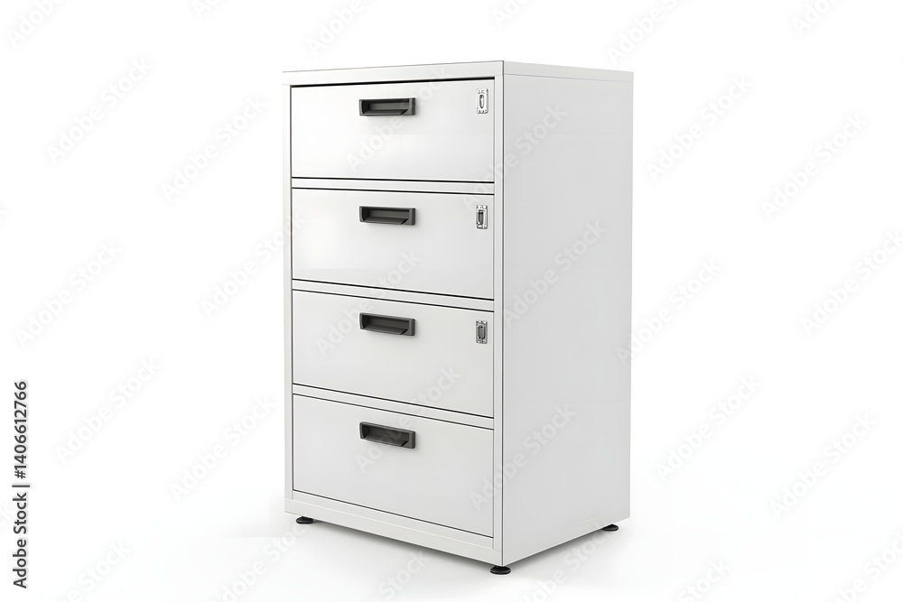 Organize Files Efficiently with this Four-Drawer Cabinet Organize Files Efficiently with this Four-Drawer Cabinet