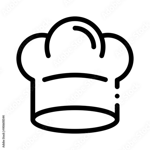 chef hat line icon