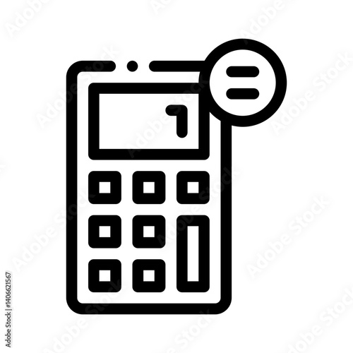 calculator line icon