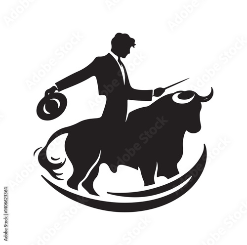 Matador silhouette vector illustration