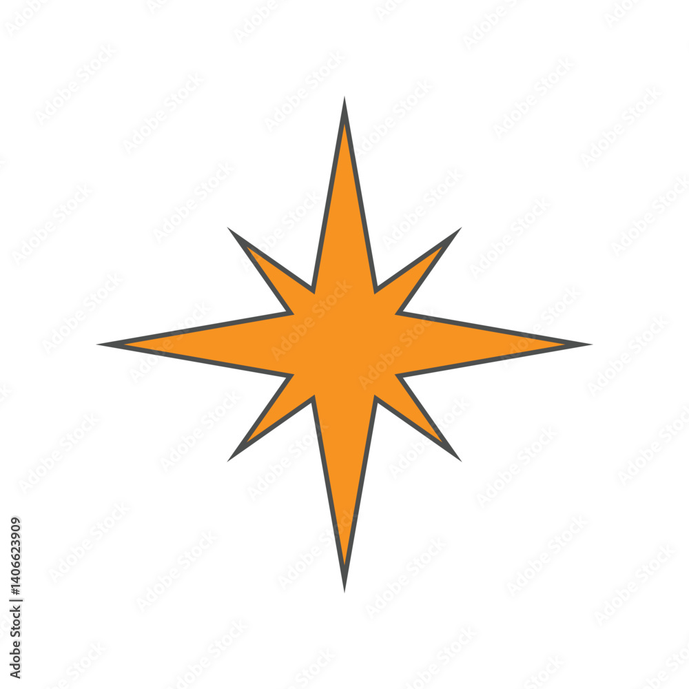 vector illustration of a star vector illustration of a star
