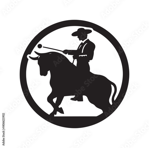 Matador silhouette vector illustration