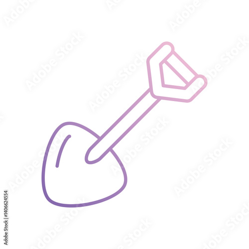 Shovel icon vector stock illustration